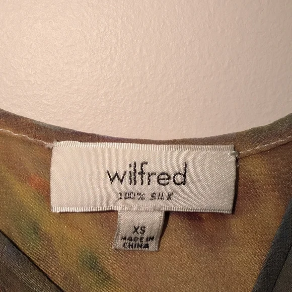 Wilfred 100% Silk Dress Custom Ice dye Dresd - Picture 2 of 6